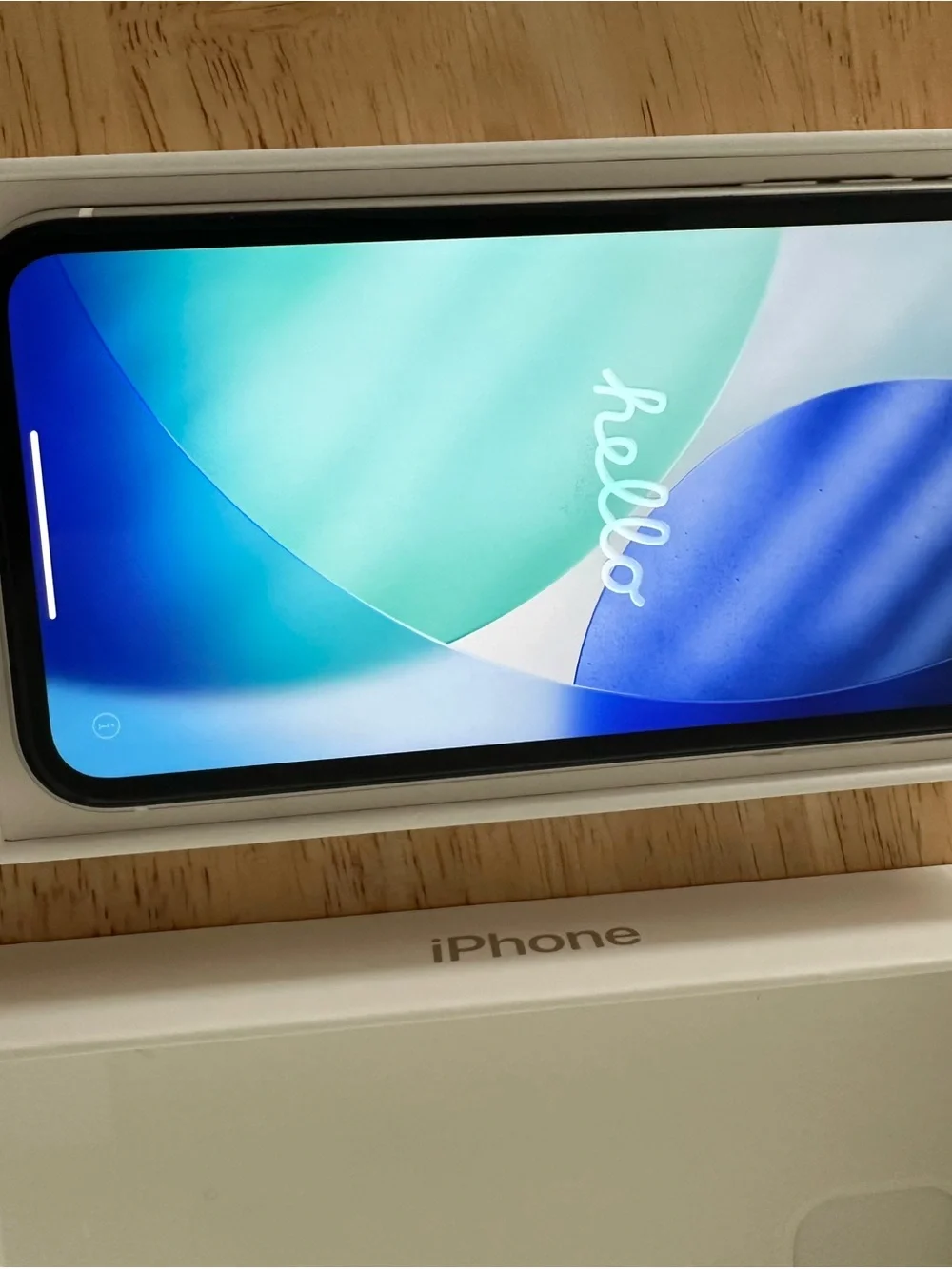 Tablet box with Apple logo